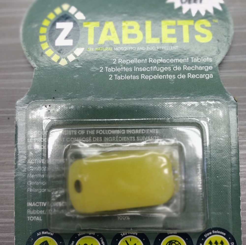 Refill for: Z Band Mosquito & Bug Repellant Band- Two Refill Tablets NO Deet NEW
